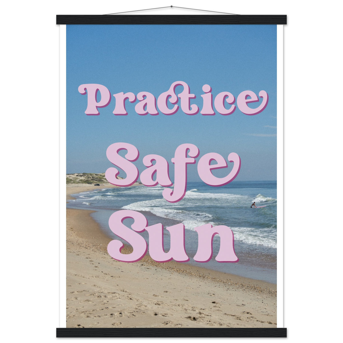 PSS Surf - Premium Matte Poster with Wooden Hanger