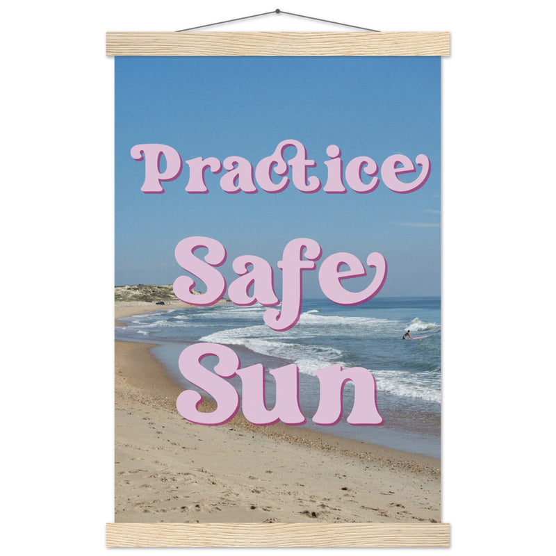 PSS Surf - Premium Matte Poster with Wooden Hanger