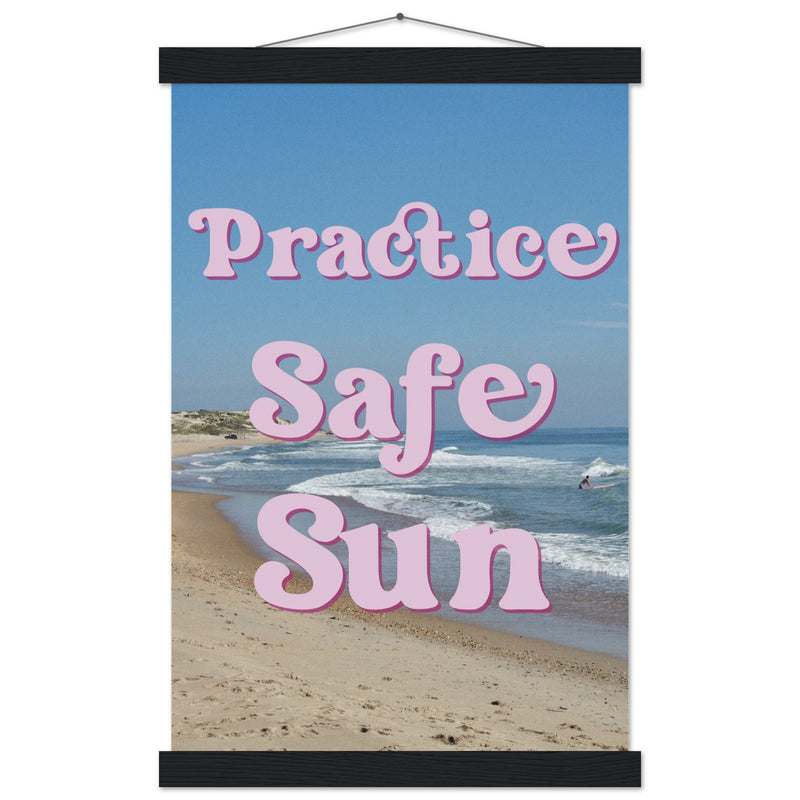 PSS Surf - Premium Matte Poster with Wooden Hanger