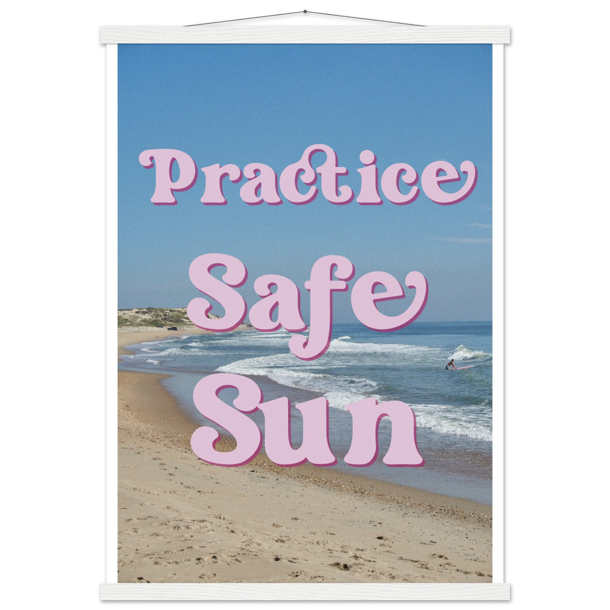 PSS Surf - Premium Matte Poster with Wooden Hanger