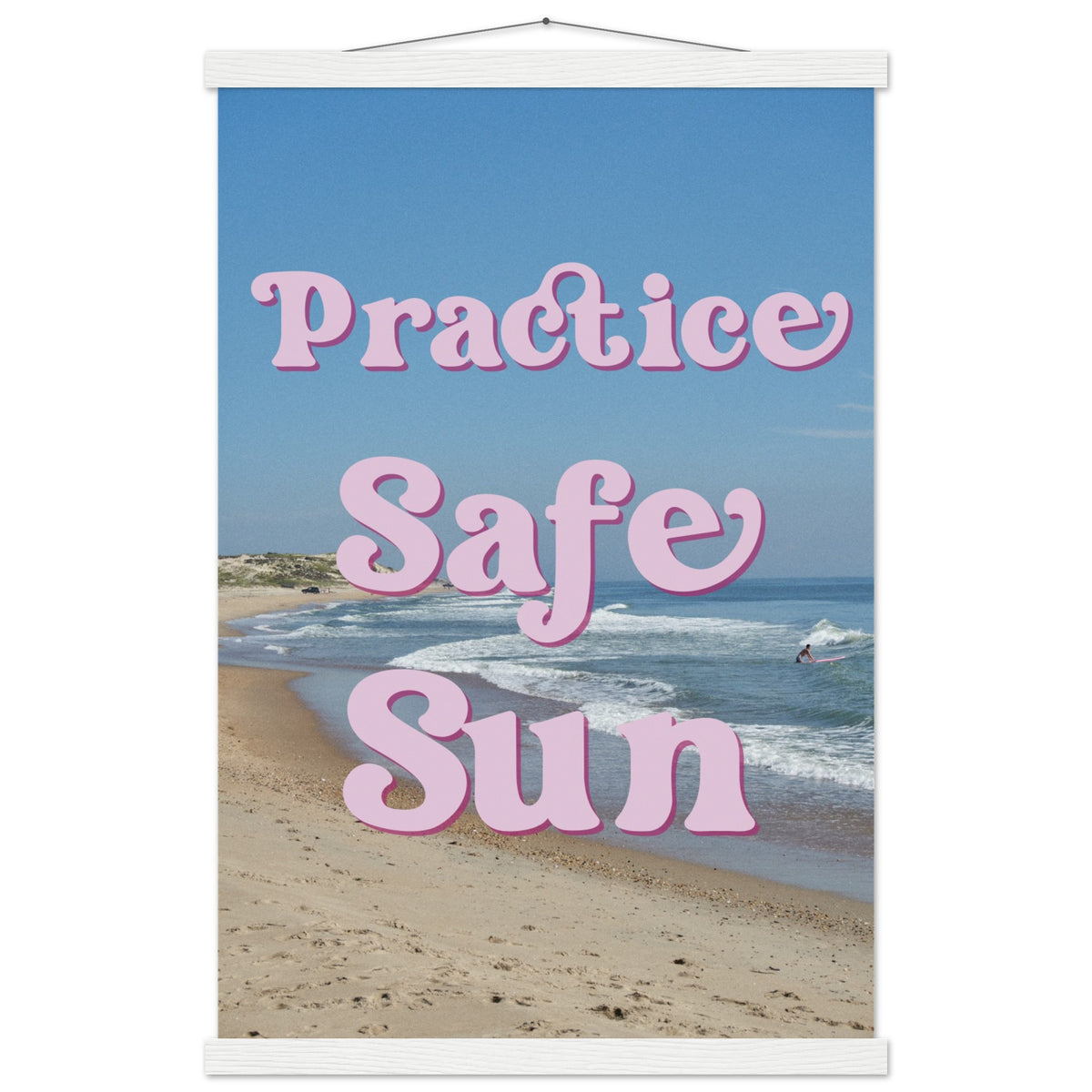 PSS Surf - Premium Matte Poster with Wooden Hanger