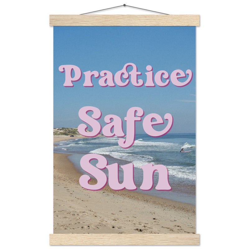 PSS Surf - Premium Matte Poster with Wooden Hanger